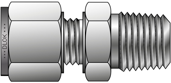 NPT Male Connector (For Metric Tube)